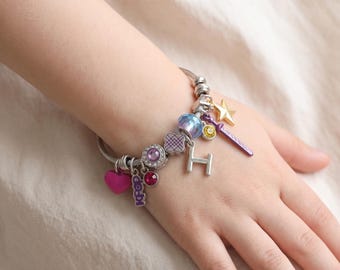 Demon Slayer Bracelet | Kimetsu no Yaiba Charm Jewelry | Anime Nezuko Tanjiro Accessories | 9 Styles Otaku Gift | Cosplay Bangle