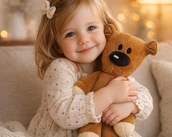 Mr. Bean's Teddy Bear Plush - Iconic Brown Teddy Bear Toy - Nostalgic Childhood Gift - Cuddly Soft Stuffed Animal - Multiple Sizes Available