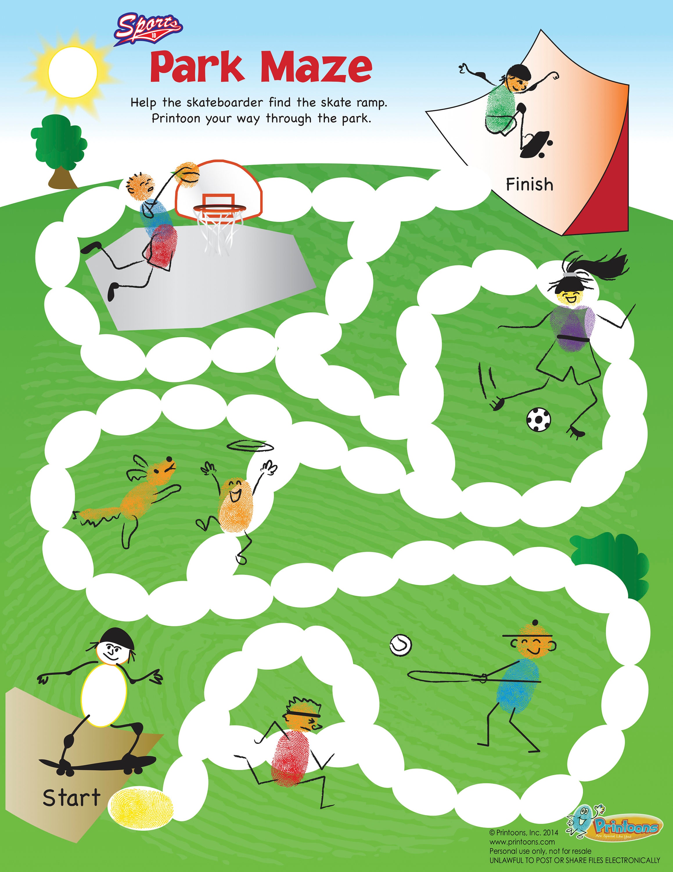 sports learning thumbprint art preschool worksheets home