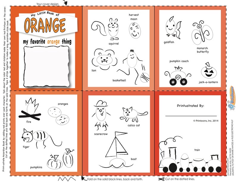 Download COLOR BOOKS THUMBPRINT Art Learn Color Worksheets Learn | Etsy