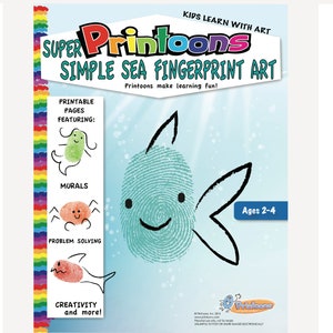 SEA LEARNING THUMBPRINT Art, Under the Sea Fingerprint Art Digital Download Kit, Ocean Diy, Alphabet Worksheets, Preschool Worksheets