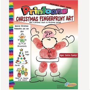 BIGLIETTI DI NATALE IMPRONTE DIGITALI Arte, Kit scaricabile di impronte digitali di Natale Arte, Biglietti di Natale fai da te, Schede didattiche di Natale per bambini,