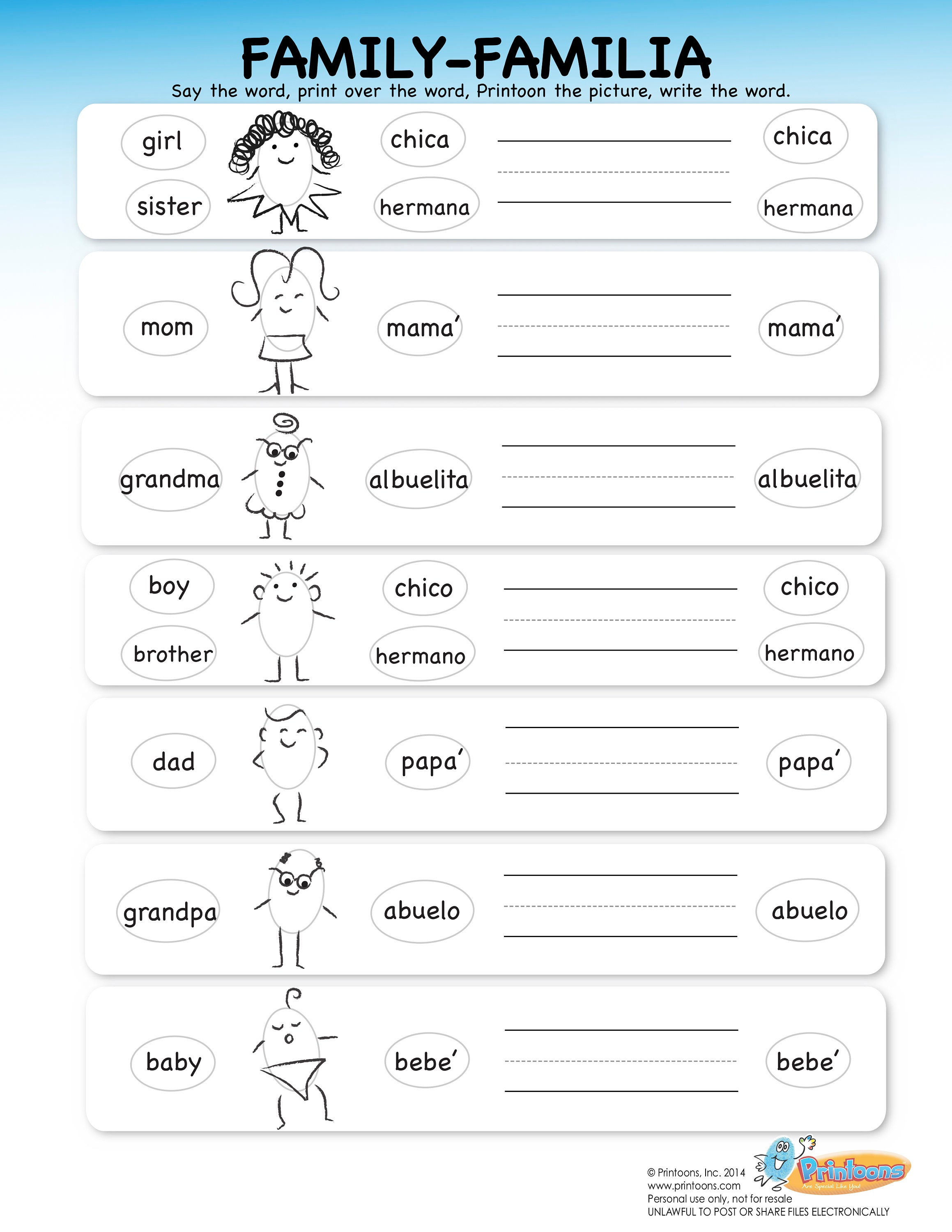 Beginner Spanish To English Worksheets Printables Enjoy These Free Spanish Worksheets For