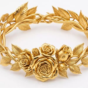 Anello con rosa e corona di spine, Anello gotico con rosa e corona di spine / Anello fantasy, Anello con rosa e corona di foglie, Anello con rosa e corona di Gesù, Anello con rosa, Anello con corona