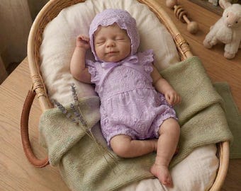 Muñeca bebé de silicona de cuerpo completo, 33 cm, niña reborn realista, hecha a mano.