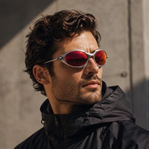 Metal Romeo Sunglasses, Polarized Tyler Durden Fight Club Shades, Y2K Futuristic Wrap Eyewear, Sport Cycling Running Glasses, UV400 Shield