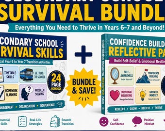 Year 6-7 Transition Bundle: Survival Skills, Confidence Pack (Workbook)