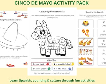 Cinco de Mayo Activities for Kids – No Prep Printable Pack (Grades 1–5)