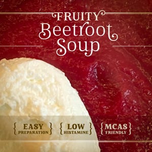 Easy Low Histamine Recipe | Beetroot Soup | Rote Beete Suppe | MCAS Friendly | Printable | German English