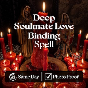 Rituel d'amour profond entre âmes sœurs, dévotion, attraction et connexion romantique forte