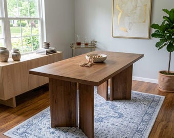 63 Inch Executive Desk Farmhouse Style, Large Wooden Office Desk, Walnut Computer Desk, Rustic Writing Table, Home Office Workstation