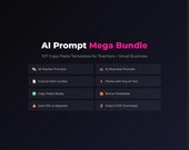 Complete AI Prompt Bundle 107 ChatGPT Templates Digital Download