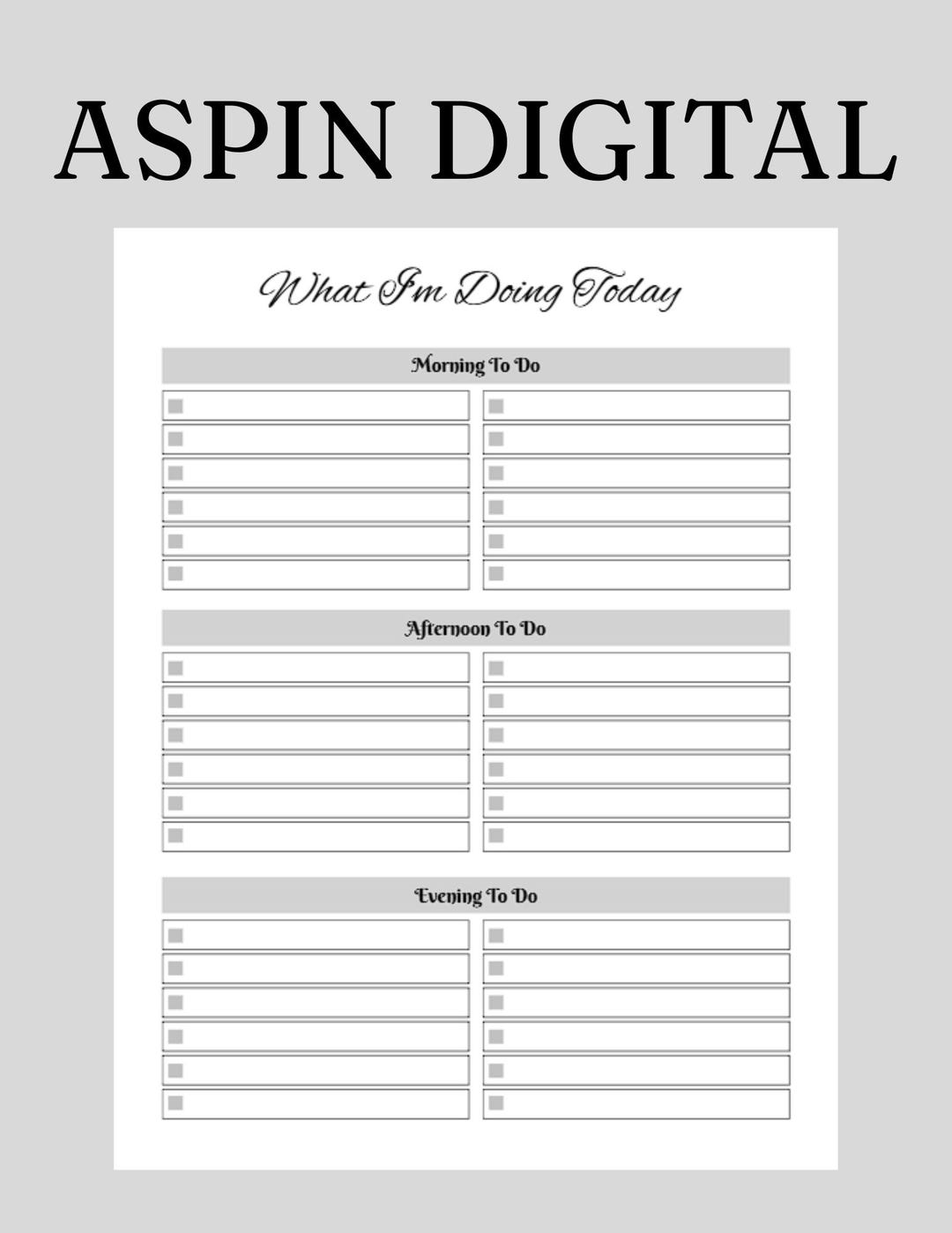 Daily to Do List Printable | Minimal Task Planner Sheet | Instant ...