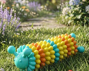 Kolorowa, cylindryczna zabawka do układania w stosy, 170 mm