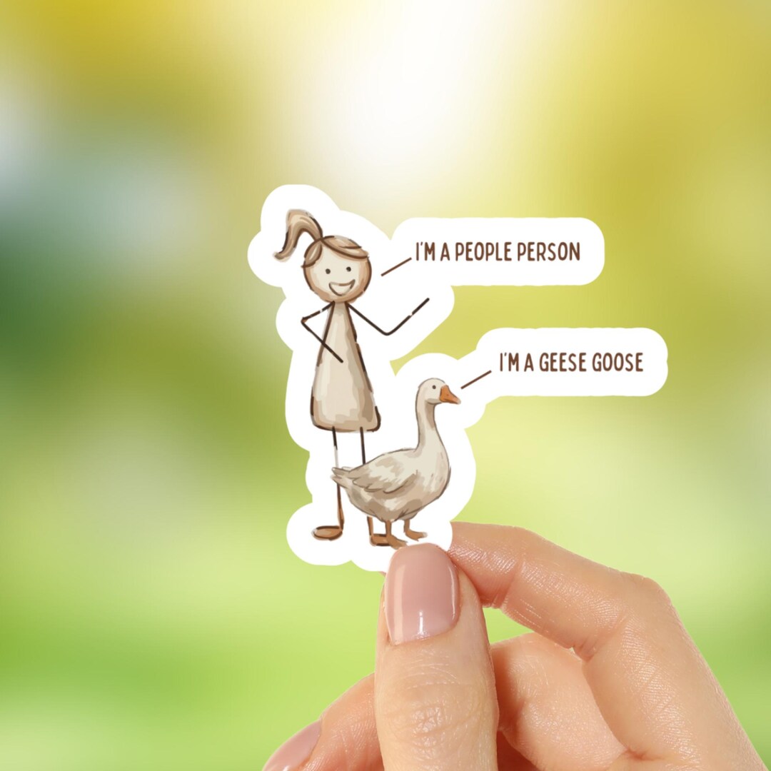 Geese Goose Sticker - Funny Decal for Water Bottles and Laptops - Etsy