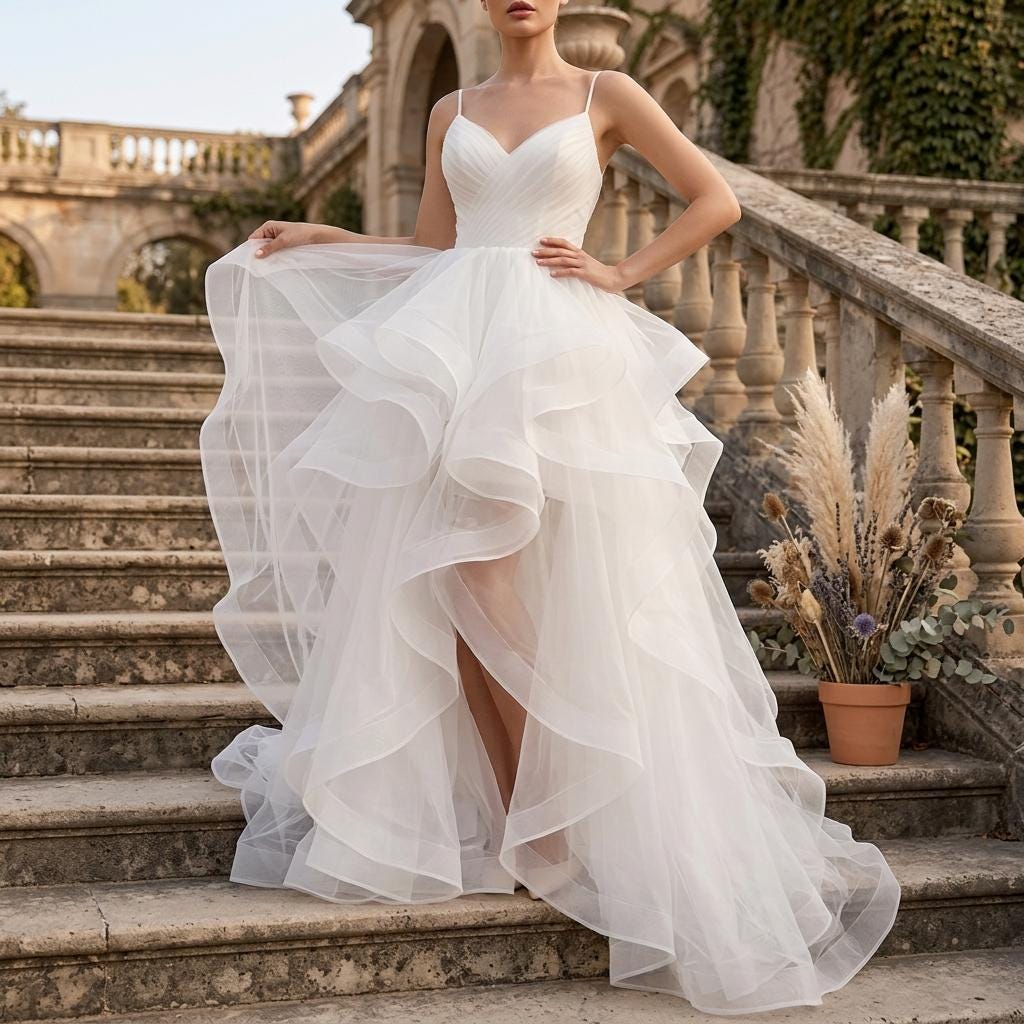 Wedding Dress Short in Front Long in Back - Etsy Wedding Dress Short in Front Long in Back - Etsy