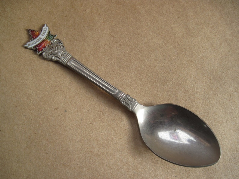 Enameled Souvenir Spoon Niagara Falls