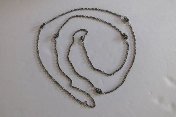 Silvertone 50" Opera Length Chain - image 2