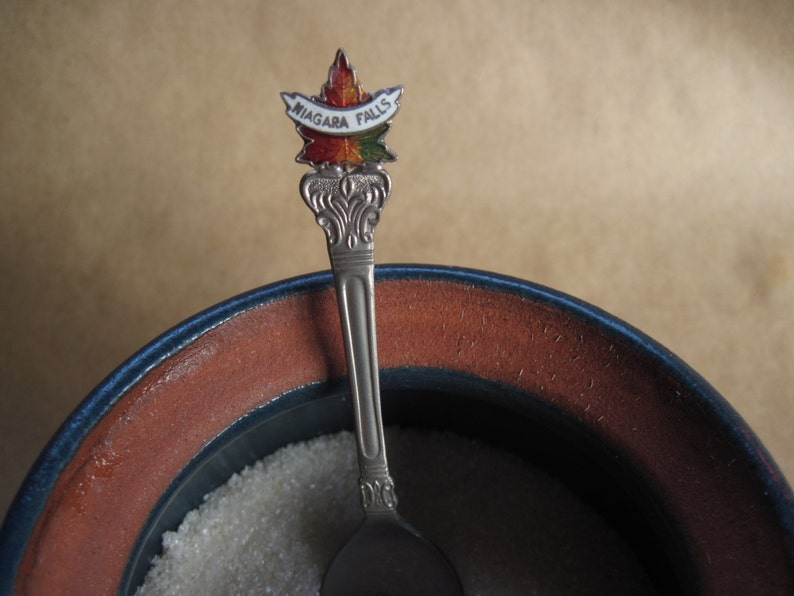 Enameled Souvenir Spoon Niagara Falls