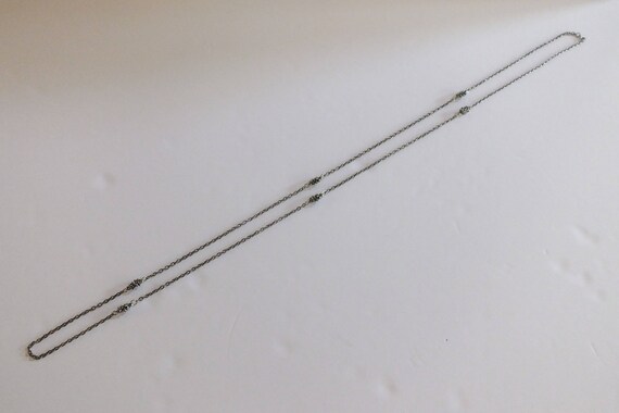 Silvertone 50" Opera Length Chain - image 4