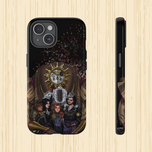 Coque pour téléphone Expédition 33 Clair Obscur - Esquie et son équipe - Housse RPG Fantasy illustrée pour iPhone Cadeau Samsung Pixel Gamer