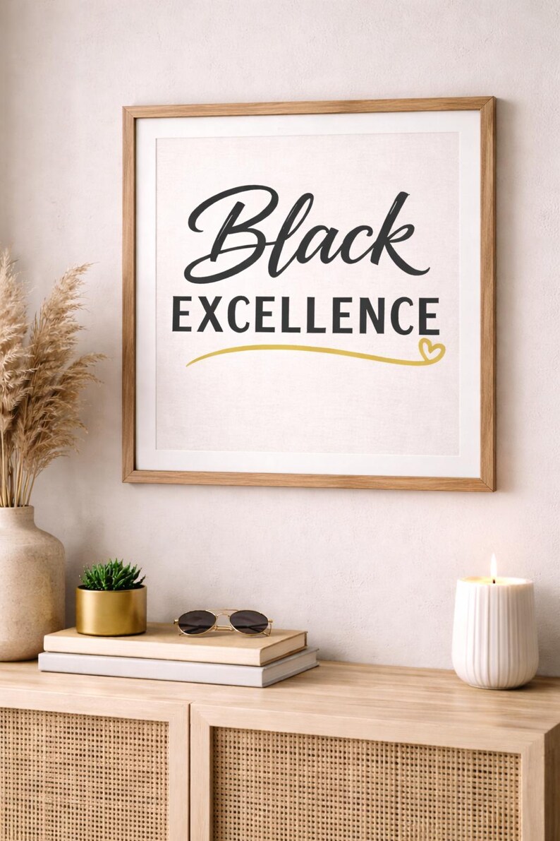 Excellence In Script Black Excellence PNG, Melanin Queen, Afrocentric Clipart, Strong Black ...