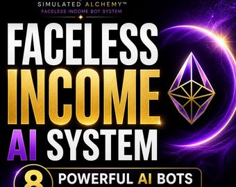 Faceless Income AI Bot System Digital Product Ideas Passive Income Guide