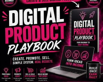 Digital Product Playbook | Create & Sell Digital Products Daily | Beginner Passive Income System | Faceless Business Starter Guide
