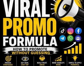 The Viral Promo Formula | Creator Promotion Guide | Social Media Marketing PDF | TikTok Instagram Growth Strategy | Digital Product Guide
