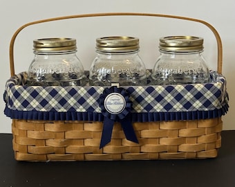 Longaberger 2003 Blue Ribbon Canning Basket