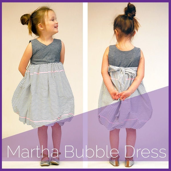 Patrón de costura PDF Martha Bubble Dress