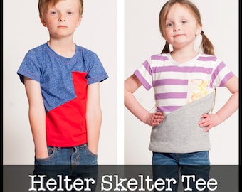 Helter Skelter Tee PDF Sewing pattern