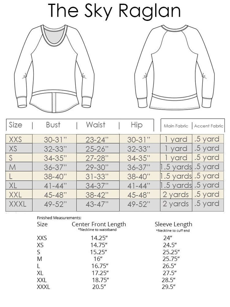 Sky Raglan Pattern (PDF Pattern) - Etsy