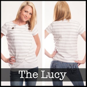 Lucy Top Womens PDF sewing pattern