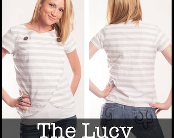 Lucy Top Womens PDF sewing pattern