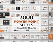 3000+ PowerPoint Templates Bundle | Business, Pitch Deck, Marketing Slides (Digital Download)
