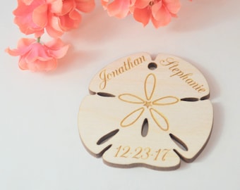 Sand Dollar, Sand Dollar Favors, Destination Wedding, Party, Beach, Ocean, Sand Dollar Favor Tags, Personalized, Tags, 2 inch, Set of 5 - 45