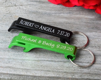 Bottle Opener, Personalized Bottle Opener, Bottle Opener Keychains, Bottle Opener Party Favors, Bottle Opener Wedding Favors