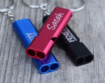 Personalized Metal Whistle, Engraved Whistle, Christmas Gifts for Kids, Safety Whistle, Stocking Stuffers, Birthday Party Favors