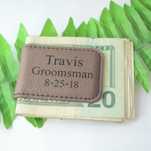 Personalized Money Clip, Money Clip, Money Clip for Groomsmen, Personalized Groomsmen Gifts, Engraved Groomsmen Gifts, Groomsman Gifts image 1