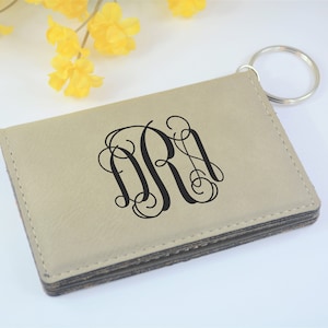 Personalized Keychain Wallet, Monogrammed Wallet, Personalized Wallet Women, Vegan Accessories, Personalized Wallet, Monogrammed Gifts