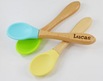 monogrammed baby spoon