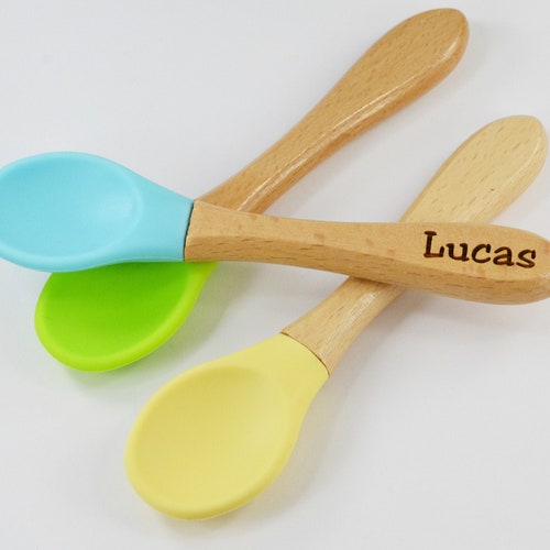 Personalized Silver Plated Baby Spoon Engraved Gift for Etsy