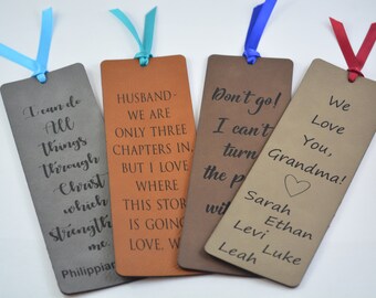 personalized bookmark etsy