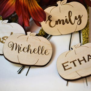 Personalized Pumpkin, Pumpkin Favor, Pumpkin Decoration, Fall Party, Fall Party Favors, Fall Name Cards, Place Card, Autumn, Wedding Favors