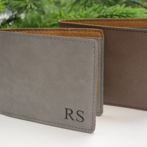 Personalized Wallet, Vegan Leather, Gift for Him, Wallet, Gifts for Men, Groomsmen Gift, Monogram Wallet, Fathers Day Gift, Bi Fold Wallet