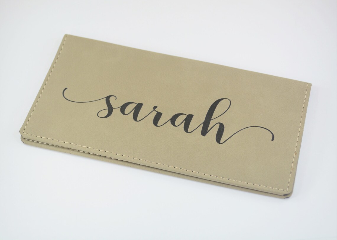 Personalized Checkbook Cover Vegan Checkbook Cover Checkbook Etsy