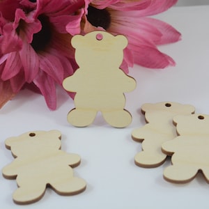 Bear Cutouts, Blank Bear Cutouts, Wood Bear, Wooden Bear, Bear Shape, Crafts, Decorations, Baby Shower Favors, 2 inches