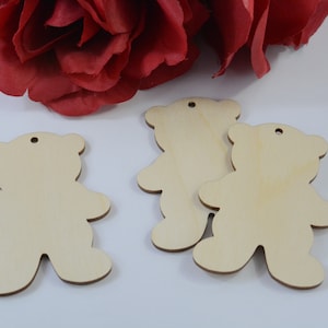 Bear Cutouts, Blank Bear Cutouts, Wood Bear, Wooden Bear, Bear Shape, Baby Shower, Crafts, Decorations, 3 inches