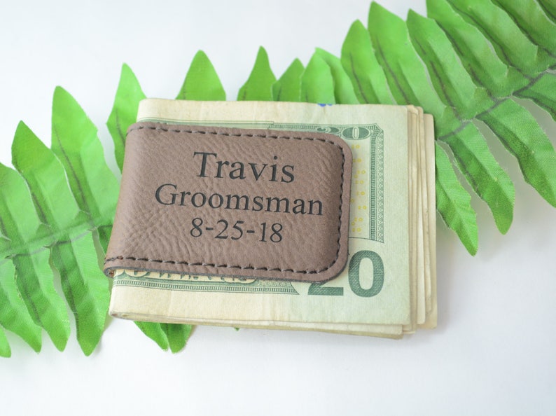 Personalized Money Clip, Money Clip, Money Clip for Groomsmen, Personalized Groomsmen Gifts, Engraved Groomsmen Gifts, Groomsman Gifts image 1